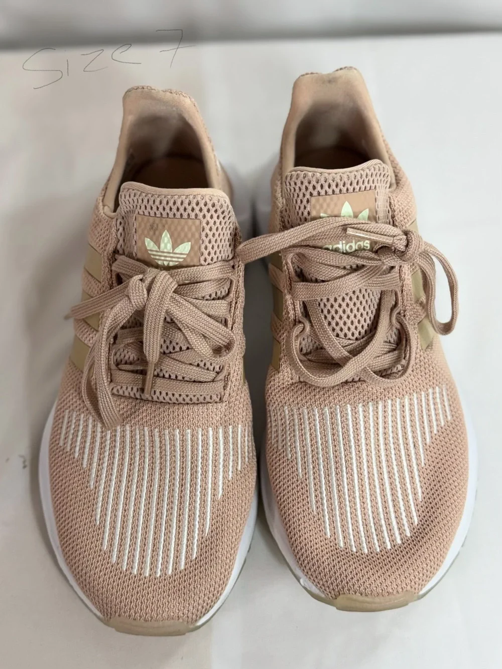adidas Women’s Blush Knit Athletic Sneakers with White Accents